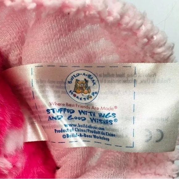 Build A Bear Disney MINNIE MOUSE 17” Pink & White Polka Dot Bow-EUC w Bathrobe - Picture 5 of 6